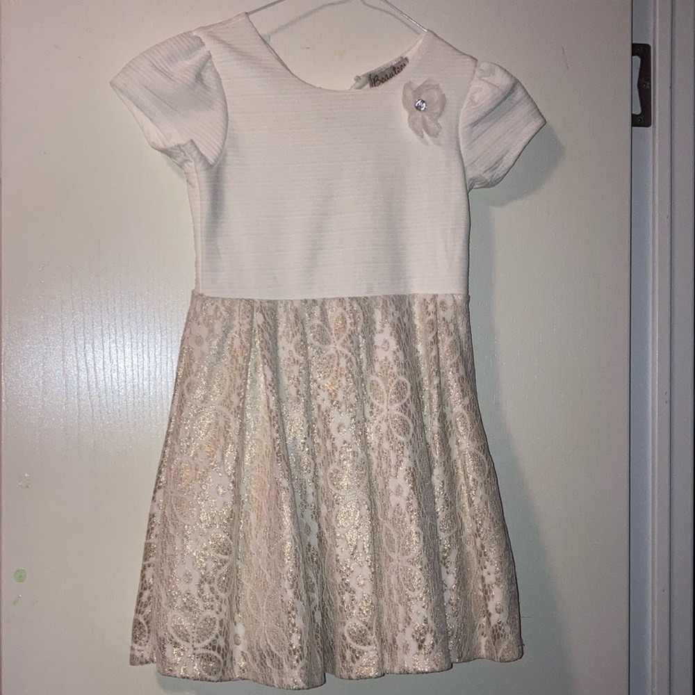 Beautees Beige Dress Size 4t